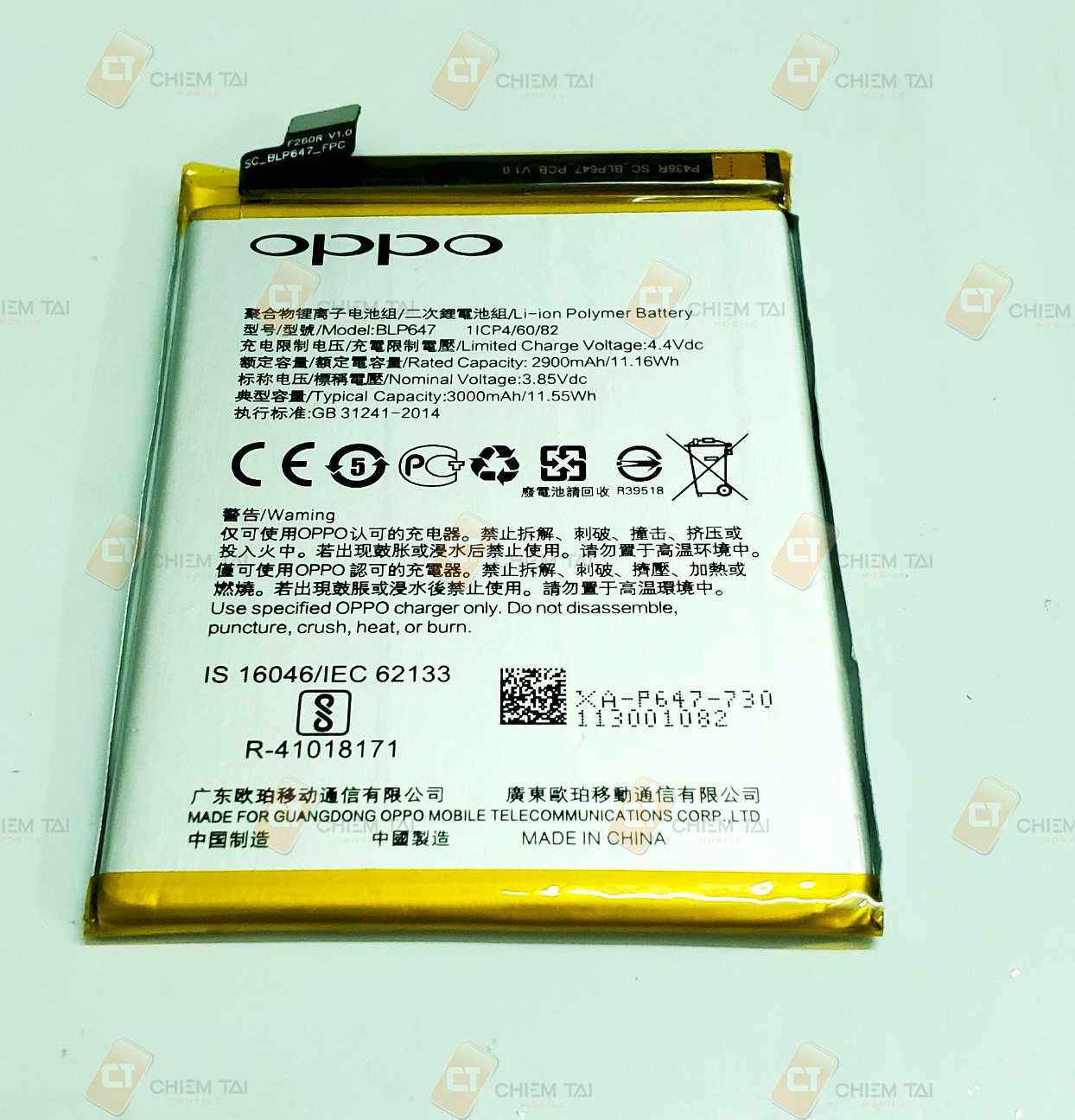 Pin zin linh kiện Oppo A79 (BLP647) 2900/3000mAh