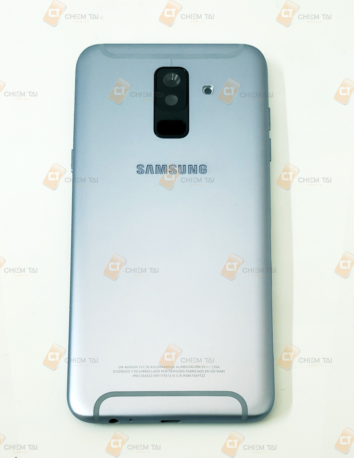Bộ vỏ Samsung Galaxy A6+ 2018 zin công ty (màu đen, vàng, xanh, tím)